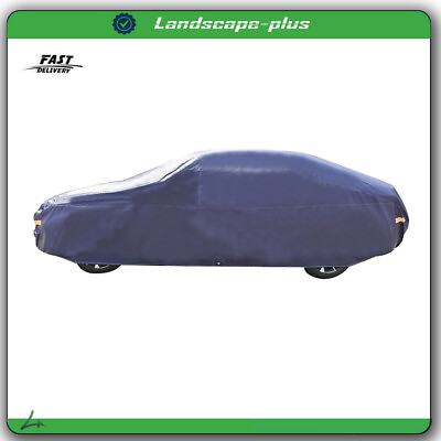 #ad Blue Waterproof 7 Layers Full Car Cover W Non Abrasive Cotton Lining Dark PEVA $80.24