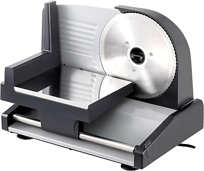 #ad Meat Slicer 200WSlicer with Two 7.5quot; Stainless Steel Removable BladeFood Slicer $70.99