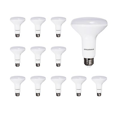 #ad #ad SYLVANIA Flood BR30 LED Light Bulb 65W=9W Dimmable 650 LM White 12 Pk $36.99