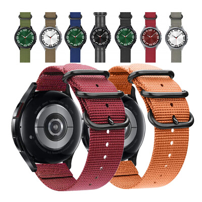 #ad Durable Nylon Sport Watch Band Strap For Samsung Galaxy Watch 6 Classic 40mm 44m $9.99
