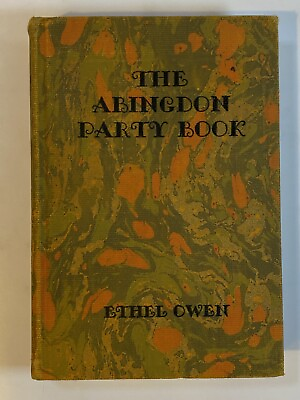 #ad ABINGDON PARTY BOOK Vintage Theme Parties Games Entertainment Ethel Owen 1937 $60.00