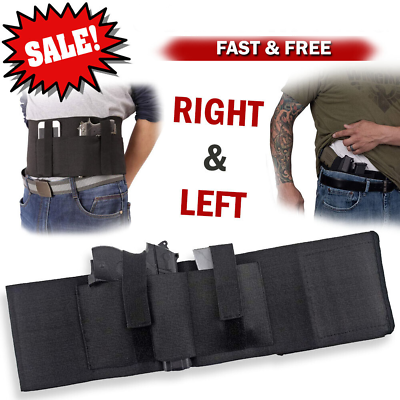 #ad Tactical Belly Band Holster Concealed Hidden Carry Hand Gun Draw Waist Belt NEW· $12.49