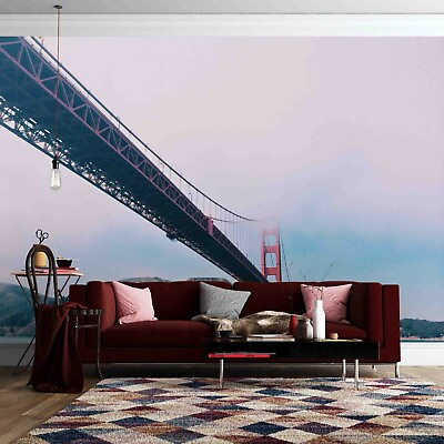 #ad 3D Mountain Bridge Wallpaper Wall Mural Removable Self adhesive 362 AU $349.99