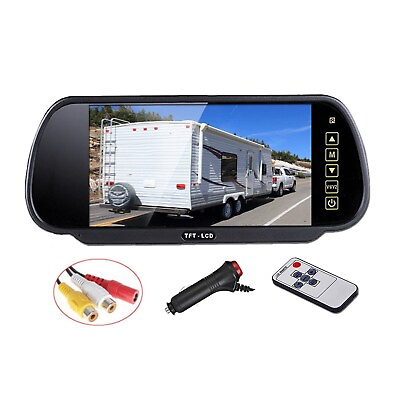 #ad 7quot; LCD Car Mirror HD Monitor for Car Rear View Camera Parking Reverse Backup $25.99