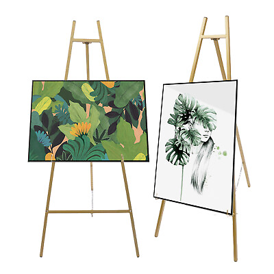 #ad 2* Portable Floor Easel Stand Drawing Poster Display Sketch Painting 50*62*104cm $48.00