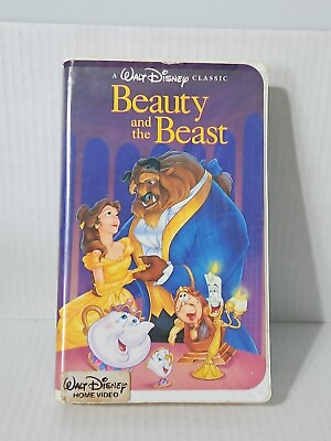 #ad VERY RARE Beauty And The Beast VHS Tape 1992 Walt Disney#x27;s Black Diamond Classic $9.99