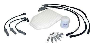 #ad 2007 2011 WRANGLER 3.8L AIR OIL FILTER IGNITION WIRES SPARK PLUGS TUNE UP KIT $111.15