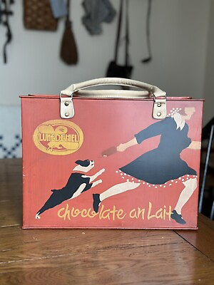 #ad Vintage Art Deco Metal Shopping Bag Tote $68.00