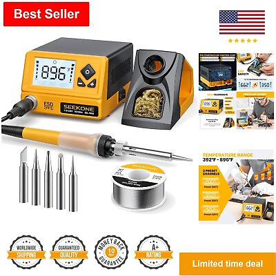 #ad Professional 60W Soldering Station Fast Heating amp; PID Control Sleep Mode $71.99