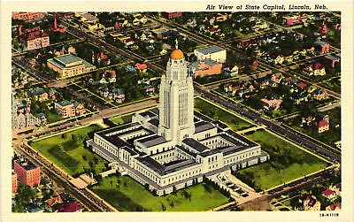 #ad Vintage Postcard H1119. STATE CAPITAL LINCOLN NE. UnPost 1910 $8.95