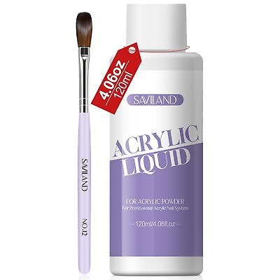 #ad 4.06 oz Monomer Acrylic Nail Liquid – 120ml Acrylic Nail Liquid for Acrylic P... $21.96
