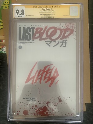 #ad LAST BLOOD 1 Brushed Steel Ed. CGC SIGNED Sketch 9.8 ROB LIEFELD Metal Cover $799.99