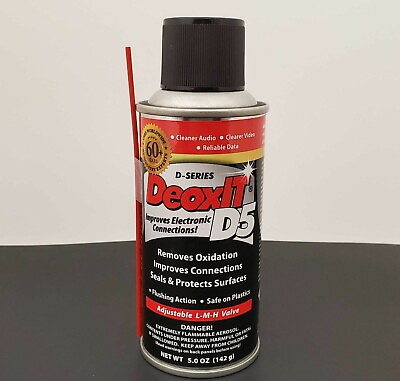 #ad Caig DeoxIT® D5S 6 LMH Original Can w LMH Spray Valve 5% Solution 5 oz $19.97