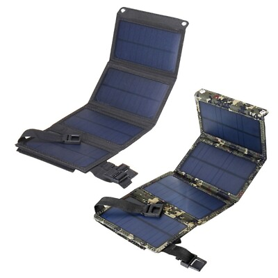 #ad 20W 5V Solar Panel Cell USB Foldable Solar Panel Folding $25.42