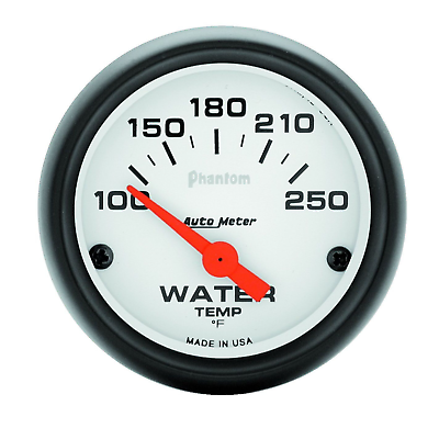 #ad Auto Meter 5737 Phantom Electric Water Temperature Temp Gauge 100 250 2 1 16quot; $73.90