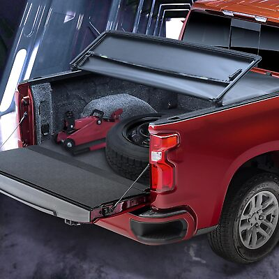 #ad 5.8ft Tri Fold Soft Tonneau Cover Truck Bed 2019 2023 Silverado Sierra 1500 $166.80