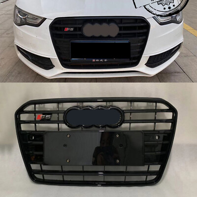 #ad S5 Style Black Ring Strip Front Bumper Grille For Audi A5 S5 2012 2016 $184.99