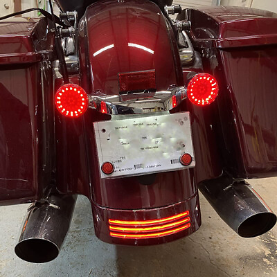 #ad For Harley Davidson Motorcycle Rear LED Brake Turn Signals Blinker Lights 1157 $21.89