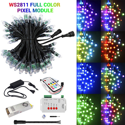 #ad WS2811 RGB Full Color Pixels LED Module Light Chrismas Lamp StarController $280.99