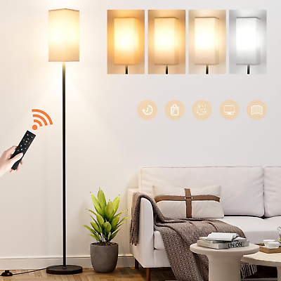#ad #ad Floor Lamp living room Light LED Standing Remote Control Dimmable Tall Remote $29.89