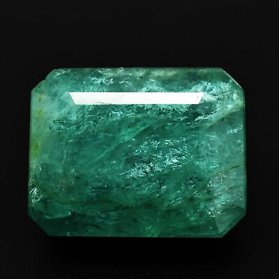 #ad 20.31 Ct Natural Green Emerald Octagon Cut GTL Certified Gemstone $419.99