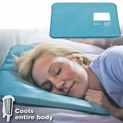 #ad 2PCS Magic Cooling Gel Pad Cool Mat For Pillow Laptop Cushion Yoga Bed Sofa $15.65