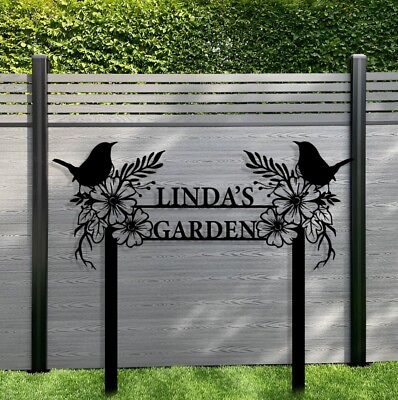 #ad Custom Garden Metal SignsMetal Garden Stake SignsPersonalized Garden Metal Art $55.19