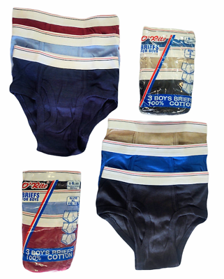 #ad 6 New Colorful Vintage Boys Briefs Soft 100% All Natural Cotton Limited Supply $14.95