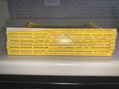 #ad National Geographic Set Of 8 Through Various Years $8.99