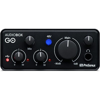 #ad PreSonus AudioBox GO Compact 2x2 Bus Powered USB Audio Interface $79.99