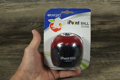 #ad Westcott iPoint Ball Desk Apple Battery Powered Pencil Sharpener Antimicrobial $8.99