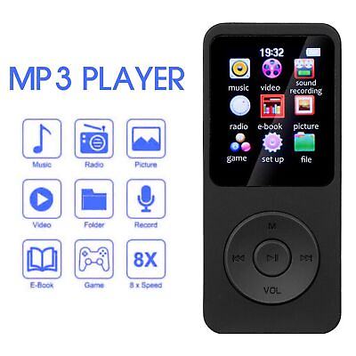 #ad Portable Sport Run MP3 Player MP4 Media FM Radio Recorder HIFI Music Speakers 7J $11.99