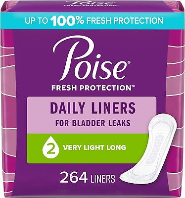 #ad Poise Daily Incontinence Panty Liners Very Light Absorbency Long 264 Count ✅✅ $49.99