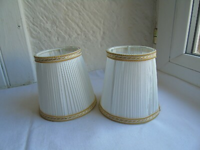 #ad French 2 of lighting fabric shades unused or old stock $48.00