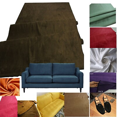#ad 44 Colors Micro Suede Fabric Upholstery CraftShoesCloth Microfiber 60quot; Wide $12.49