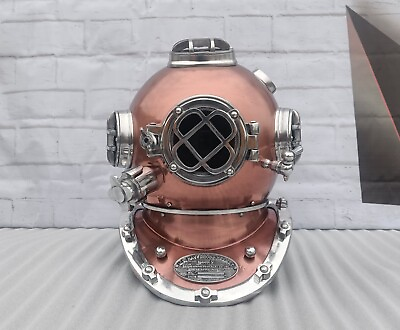 #ad New Diving Helmet Antique US Navy Mark V 18 Scuba Deep Sea Diver#x27;s Diving Helmet $249.00