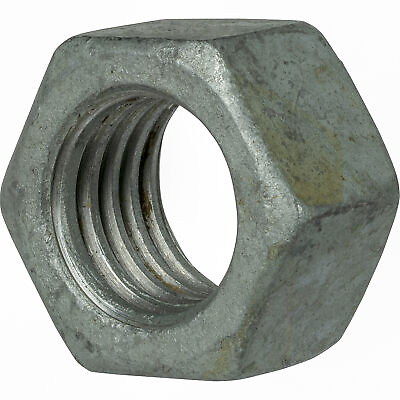 #ad 2quot; 4 1 2 Finished Hex Nuts Steel Grade 2 Hot Dip Galvanized Finish Qty 25 $228.61