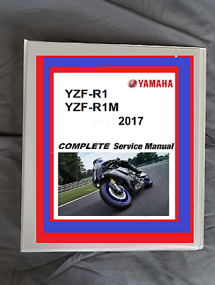 #ad 2017 Yamaha YZF R1 R1m motorcycle repair workshop service manual $44.99
