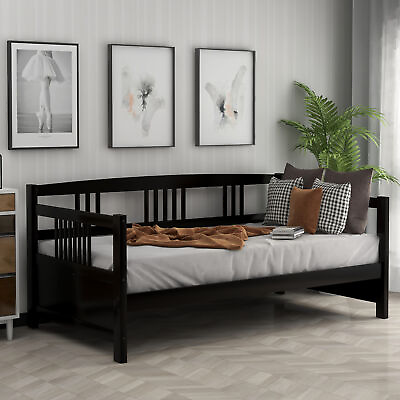 #ad Twin Size Espresso Solid Wood Daybed Versatile amp; Multi use $272.32