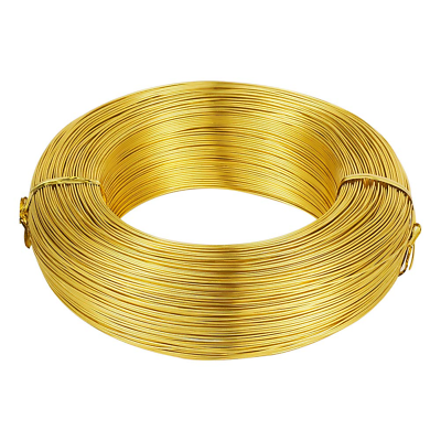 #ad 910 Feet 22 Gauge Gold Bendable Metal Craft Wire Aluminum Wire Flexible Soft Jew $25.26