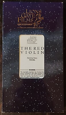 #ad THE RED VIOLIN 1998 VHS FYC Promo ed. MINT FREE SHIPPING $5.00
