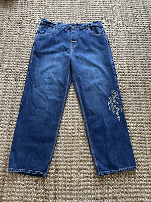 #ad Vintage Phat Farm Jeans 38x32 Regular Baggy Skater Carpenter Y2K Streetwear Dark $32.99