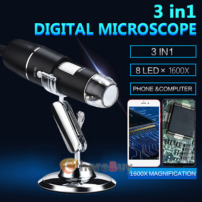 #ad USB Digital Microscope 50x 1600x Magnification Handheld Portable Microscope US $25.29