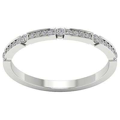 #ad I1 G 0.27 Ct Genuine Round Diamond Engagement Wedding Ring 14K White Gold RS 10 $263.99