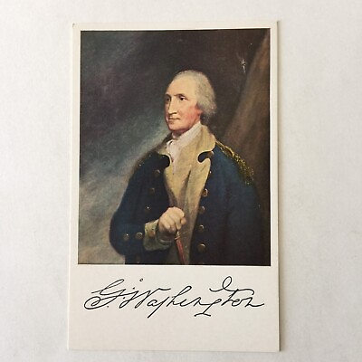 #ad George Washington Painted at Mount Vernon in 1785 by Robert Edge Pine Postcard C $3.19