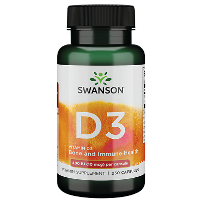 #ad Swanson Vitamin D 3 400 Iu 250 Capsules $6.68