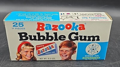 #ad Vintage Topps Bazooka Bubble Gum Box EMPTY BOX 1 Cent RARE $299.99