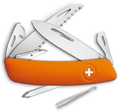 #ad Swiza D06 Orange Handle Swiss Folding Pocket Knife Screwdriver Multi Tool 601060 $52.99