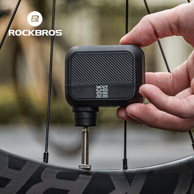 #ad ROCKBROS 100PSI Bike Mini Electric Pump AV FV Portable Bicycle Air Inflator $49.99