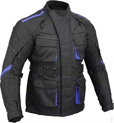 #ad NEW Mens Motorcycle Waterproof Cordura Textile Motorbike Custom Riding Jacket AU $162.00